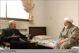 علی لاریجانی به دیدار آیت‌الله محمد یزدی رفت