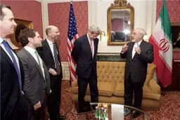 جان کری با حضور در محل اقامت ظریف با وی دیدار کرد + عکس