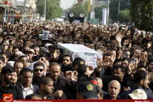 عکس خبری:: تشییع دو شهید مدافع حرم در اهواز