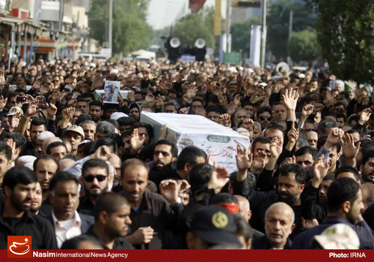 عکس خبری:: تشییع دو شهید مدافع حرم در اهواز