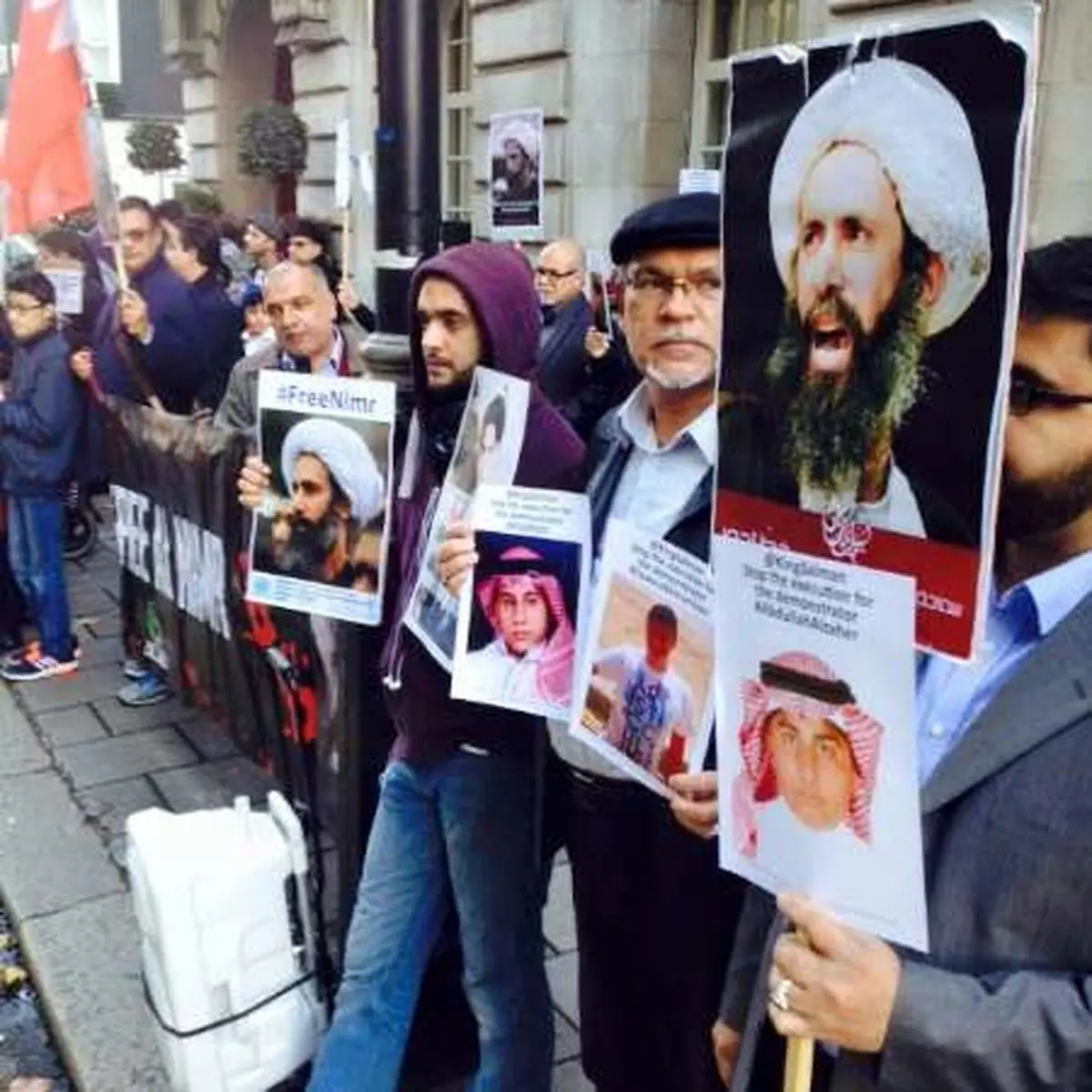 اعتراض به حکم اعدام "شیخ نمر" در قلب لندن