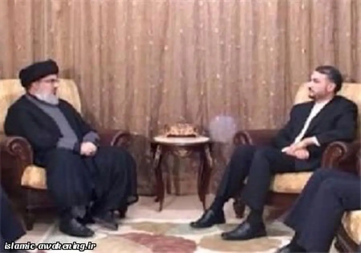 امیرعبداللهیان با سید حسن نصرالله دیدار کرد