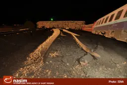 خروج قطار از ریل درمسیر راه‌آهن تهران- جنوب