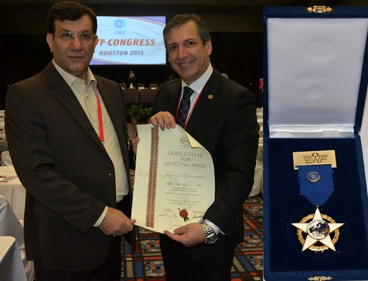 دیپلم افتخار و نشان ویژه اروپا به علی مرادی اهدا شد