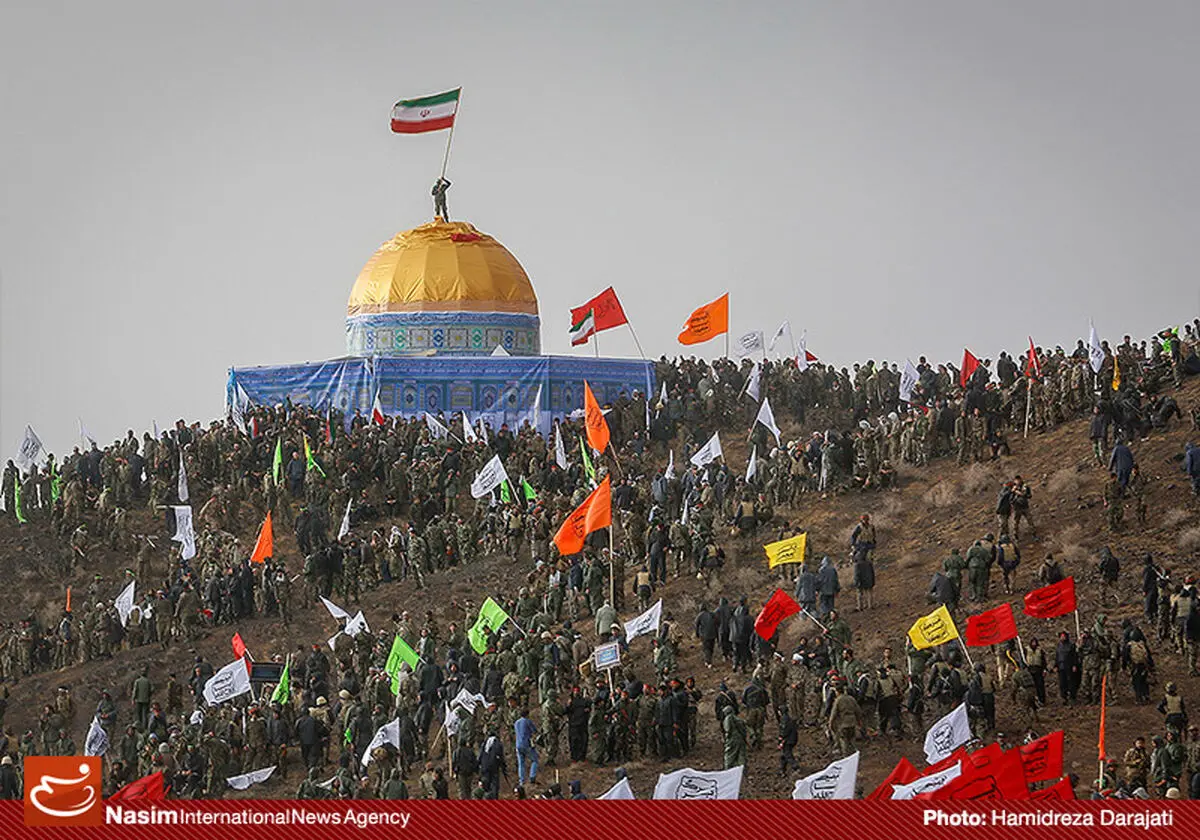 گزارش تصویری:: رزمایش "الی بیت المقدس" با حضور ۱۲۰ گردان بسیجی