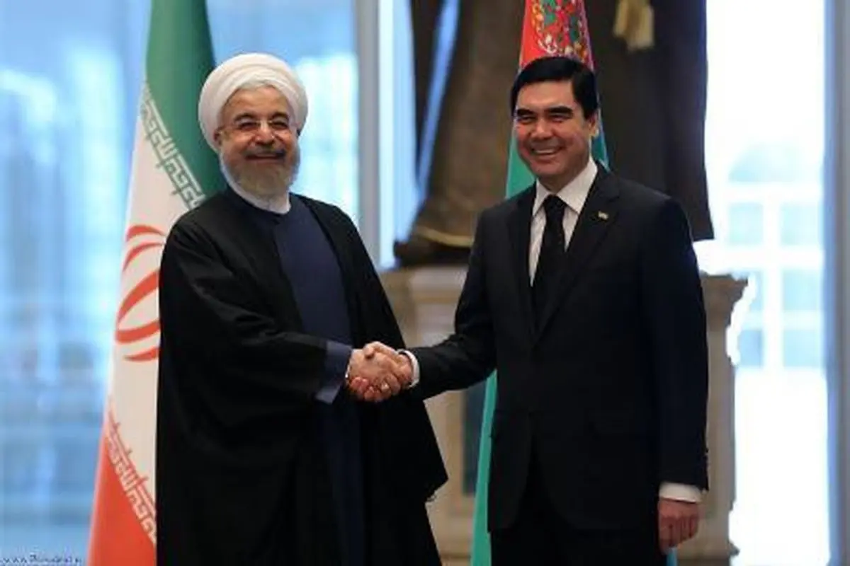 استقبال رسمی روحانی از رئیس جمهور ترکمنستان