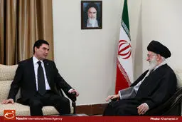 عکس خبری:: دیدار قربانقلی بردی محمداف، رئیس‌جمهور ترکمنستان با رهبر معظم انقلاب