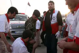 استقرار ۱۱۰ نیروی نجاتگر جمعیت هلال‌احمر در نجف و کربلا