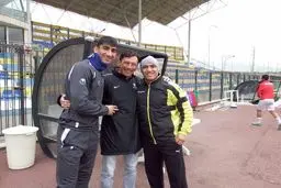 آقاجانیان در تمرین نفت تهران
حاضر شد