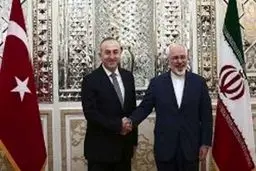 ظریف به وزیر خارجه ترکیه پیام داد