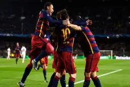 برد ۴ گله بارسا برابر رئال سوسیداد