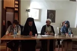 قرائت نامه مقام معظم رهبری در کلیسای رم