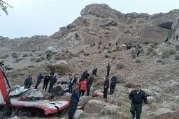  فوت ۷ سرباز در واژگونی اتوبوس اندیمشک+عکس