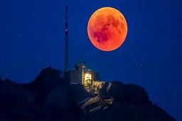 خسوف کامل ماه در ایران؛ اوج گرفت از ۲۱:۰۰ تا ۲۲:۲۲ شامگاه ۱۶ شهریور