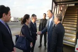 امیر عبداللهیان وارد توکیو ژاپن شد