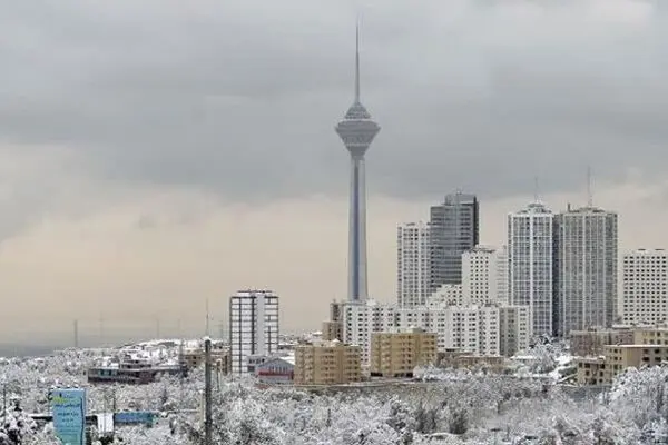 هشدار نارنجی هواشناسی تهران؛ تشدید بارش برف و باران از سه‌شنبه شب