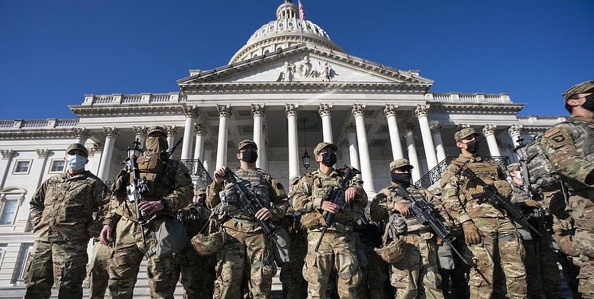 پایتخت آمریکا در قُرُق نظامیان «گارد ملی» تا فروردین ۱۴۰۰