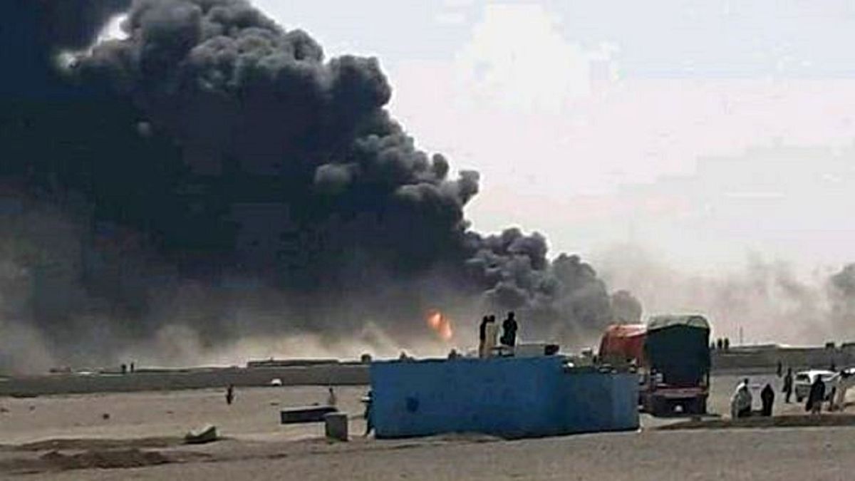 آتش سوزی در گمرک «فراه» در مرز ایران و افغانستان