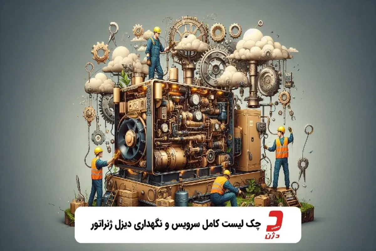 چک لیست کامل سرویس و نگهداری دیزل ژنراتور جدول زمان بندی