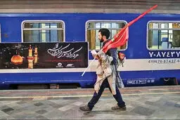 زمان حرکت رفت و برگشت قطار تهران - کربلا اعلام شد