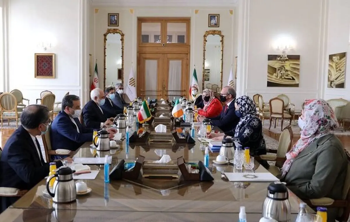 وزیر امور خارجه ایرلند با «ظریف» دیدار کرد 