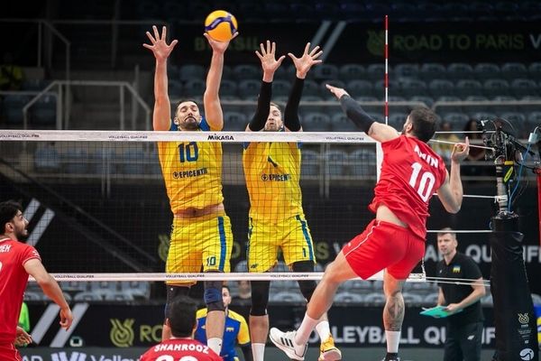 تیم ملی والیبال ایران مغلوب اوکراین شد