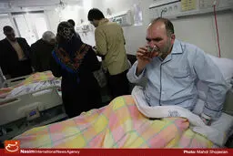 رضا برجی به دلیل عوارض جانبازی در بیمارستان بستری شد