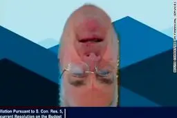 
گاف یک نماینده آمریکایی در استفاده از برنامه ویدئو کنفرانس
