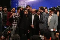 جبلی به جمع دانشجویان دانشگاه صداوسیما آمد