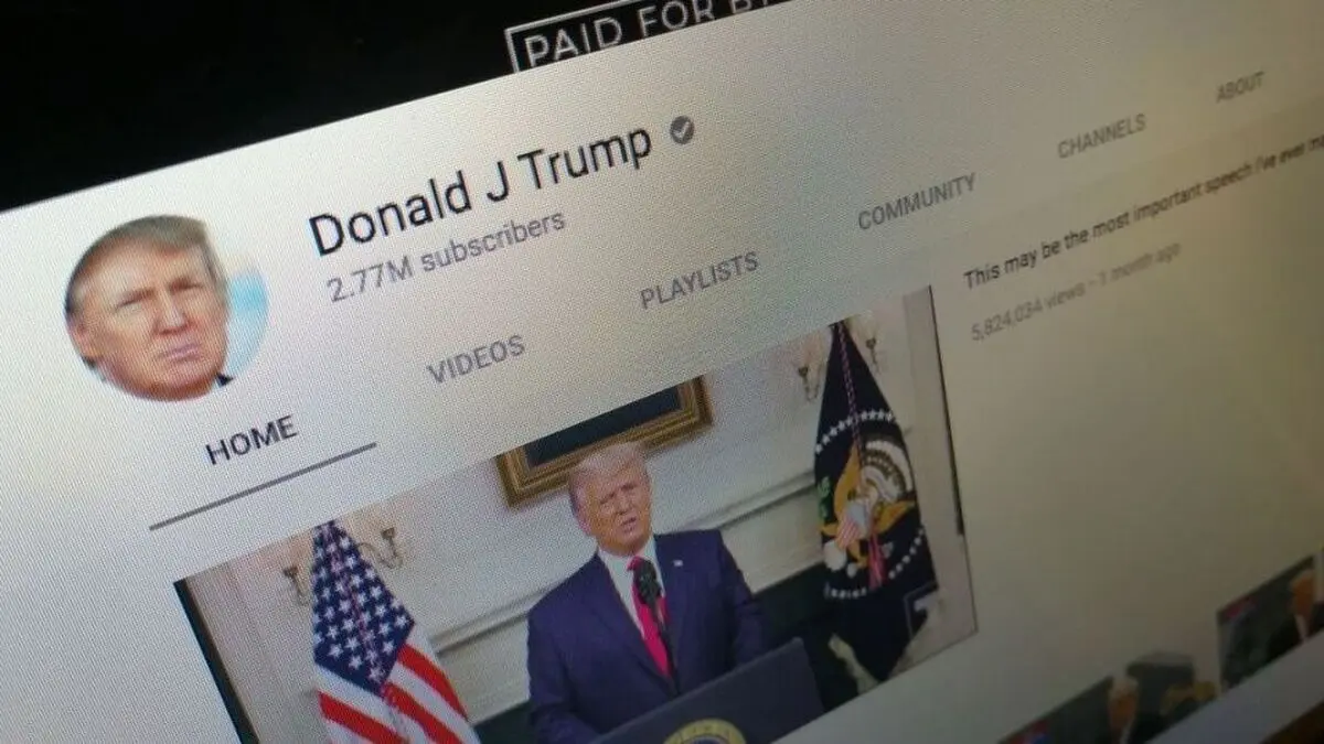 یوتیوب تعلیق ترامپ را تمدید کرد

