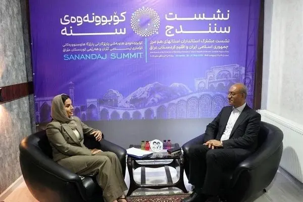 دیدار استاندار کرمانشاه با استاندار حلبچه عراق