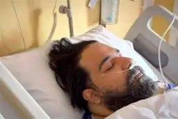 رضا صادقی در بیمارستان بستری است+عکس