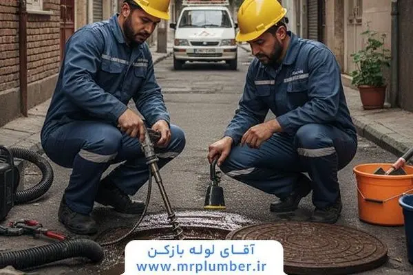 رفع گرفتگی منهول فاضلاب فوری و شبانه روزی