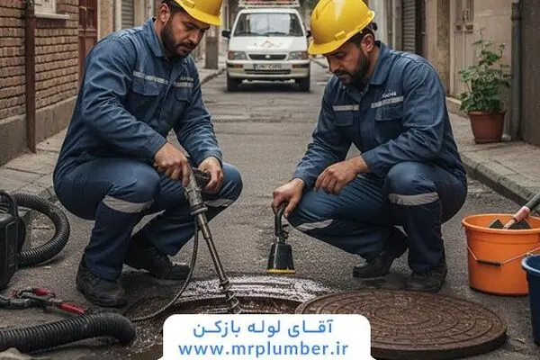 رفع گرفتگی منهول فاضلاب فوری و شبانه روزی