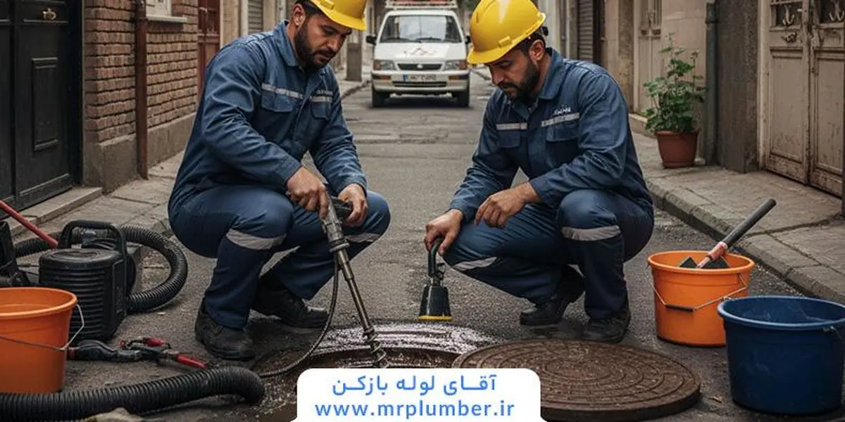 رفع گرفتگی منهول فاضلاب فوری و شبانه روزی