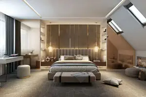 چطور با رنگ‌ها و نورپردازی یک اتاق خواب 