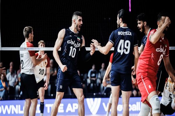پیروزی قاطع والیبال ایران مقابل آلمان
