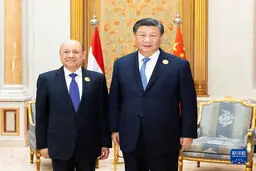 دیدار رئیس جمهور چین با مخالفان یمنی