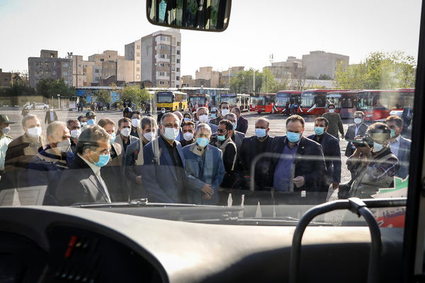 اعتراض رانندگان اتوبوس در تهران