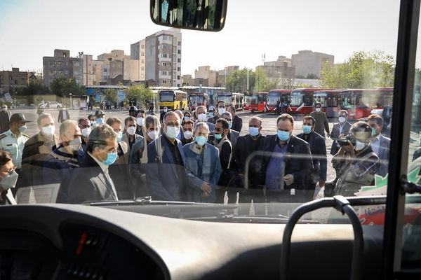 اعتراض رانندگان اتوبوس در تهران