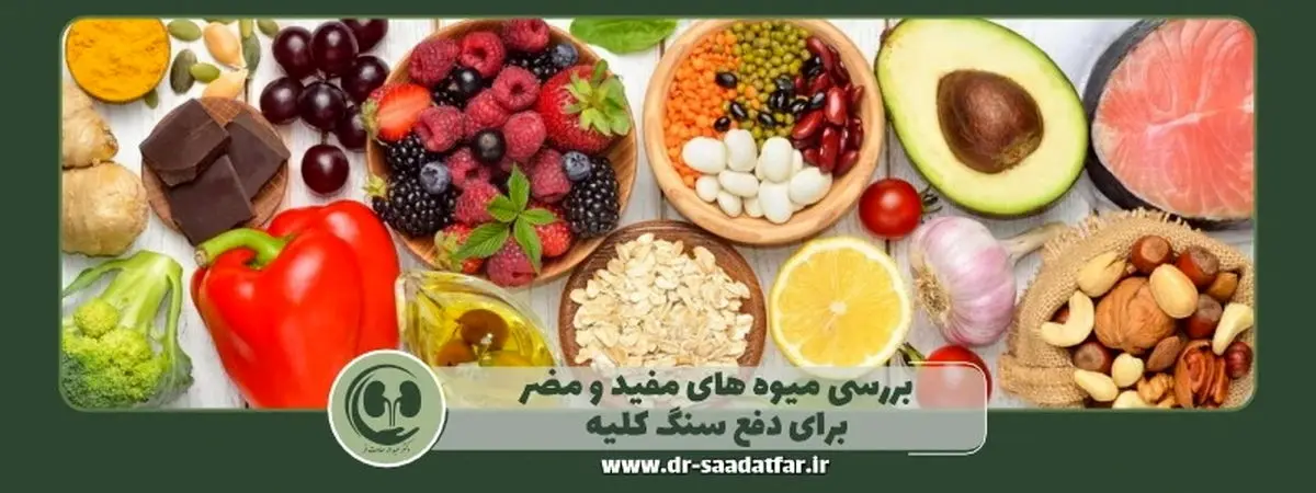 بررسی میوه‌های مفید و مضر برای دفع سنگ کلیه + معرفی بهترین دکتر