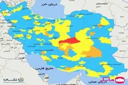 بازگشت رنگ قرمز به نقشه‌ی ایران