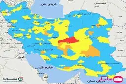 بازگشت رنگ قرمز به نقشه‌ی ایران