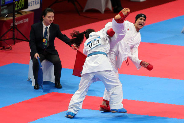 مدال برنز کاراته فاطمه سعادتی در بازی‌های آسیایی