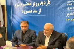 بازدید وزیر نیرو از سد مخزنی نمرود؛ تکمیل پروژه با حمایت دولت و مجلس تا پایان ۱۴۰۵